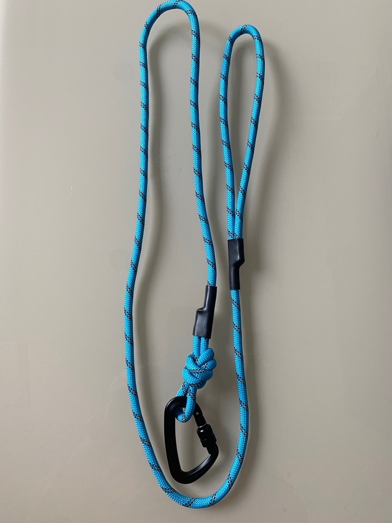 Οδηγός με κορδόνι ιμάντα Carabiner ΜΠΛΕ